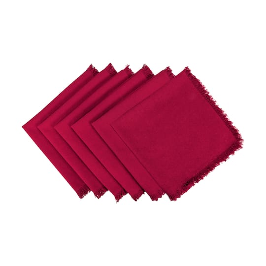 DII® Solid Heavyweight Fringed Napkins